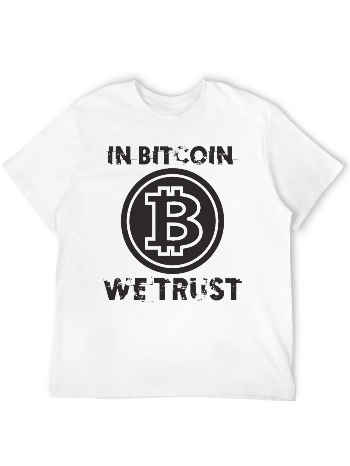 In Bitcoin We Trust Black T-Shirt Crypto Currency Tee