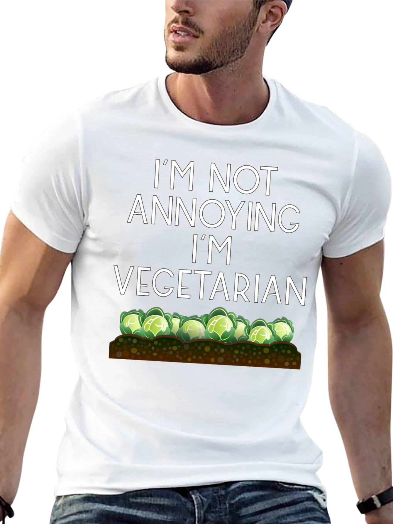 Vegetarian T-Shirt - Funny Annoying Quote Tee
