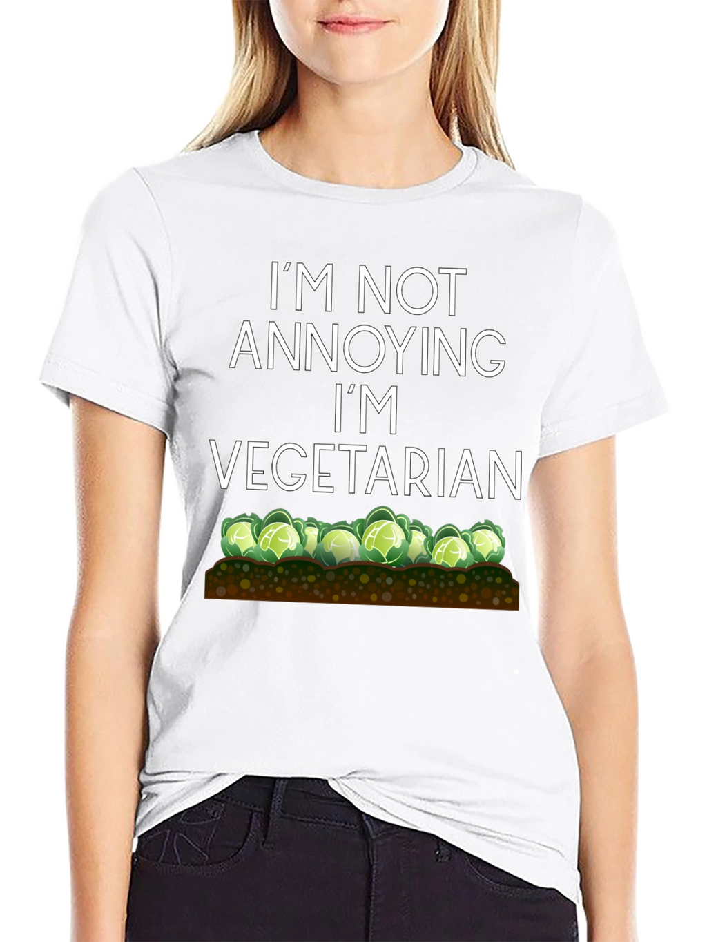 Vegetarian T-Shirt - Funny Annoying Quote Tee