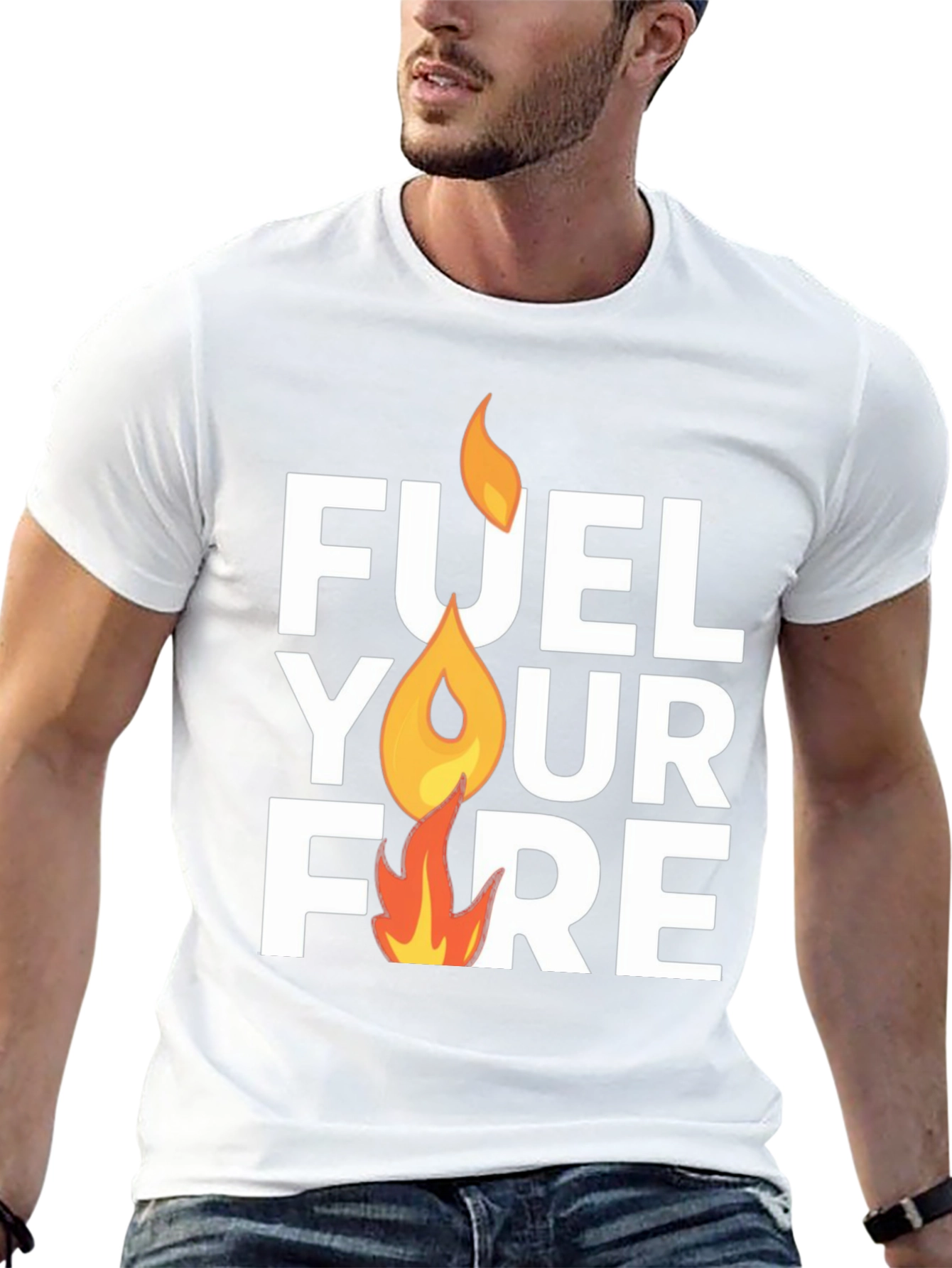 Fuel Your Fire Graphic T-Shirt - Motivation Tee