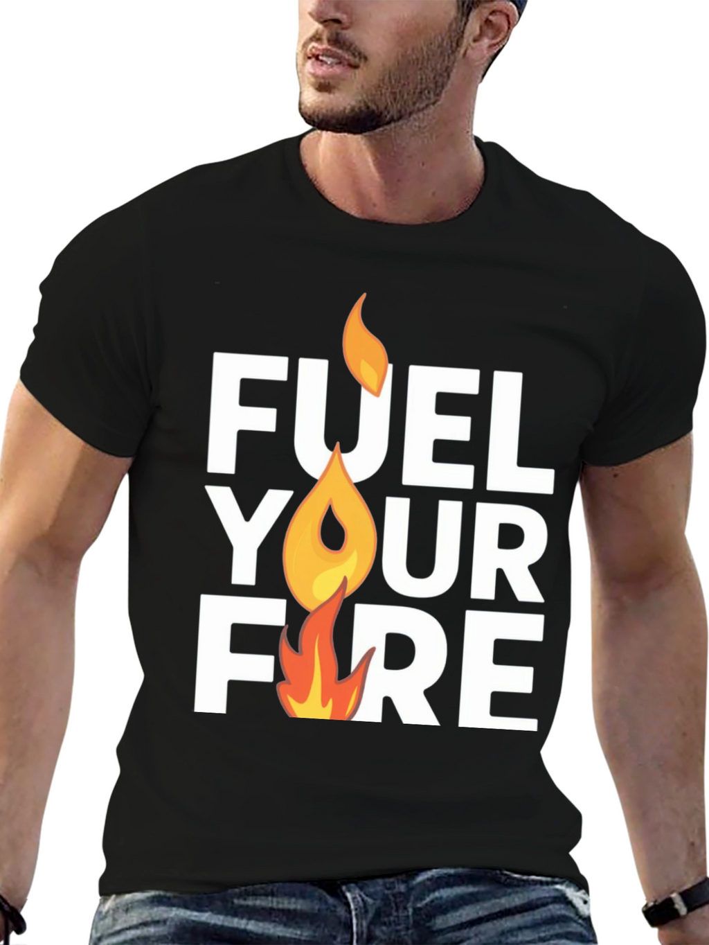 Fuel Your Fire Graphic T-Shirt - Motivation Tee