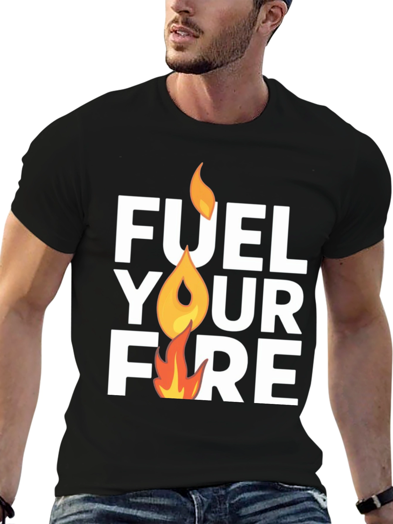 Fuel Your Fire Graphic T-Shirt - Motivation Tee