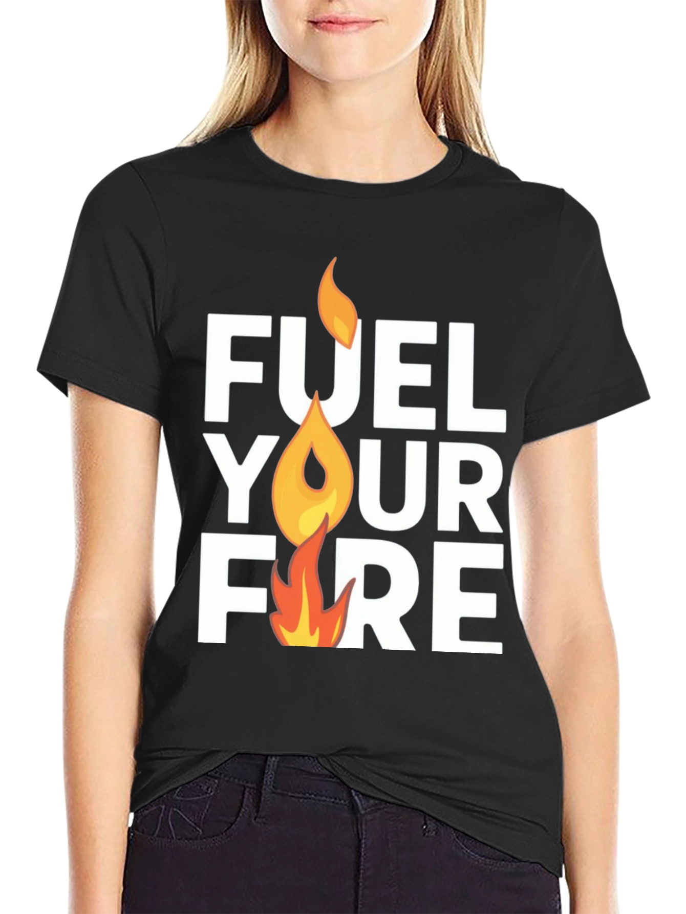 Fuel Your Fire Graphic T-Shirt - Motivation Tee