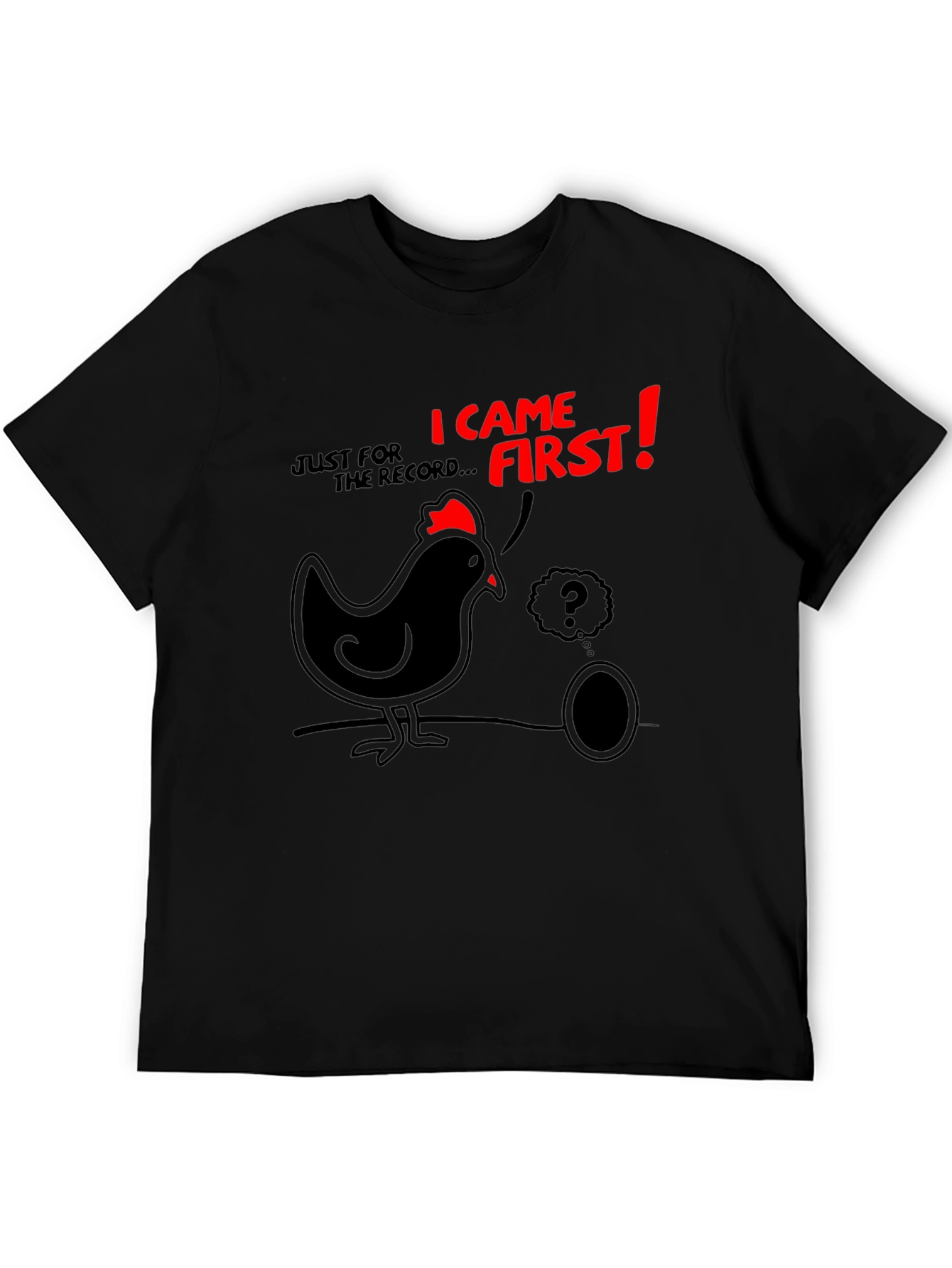 Chicken or Egg Mens Graphic Tee