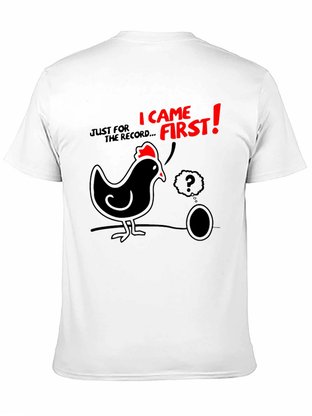 Chicken or Egg Mens Graphic Tee