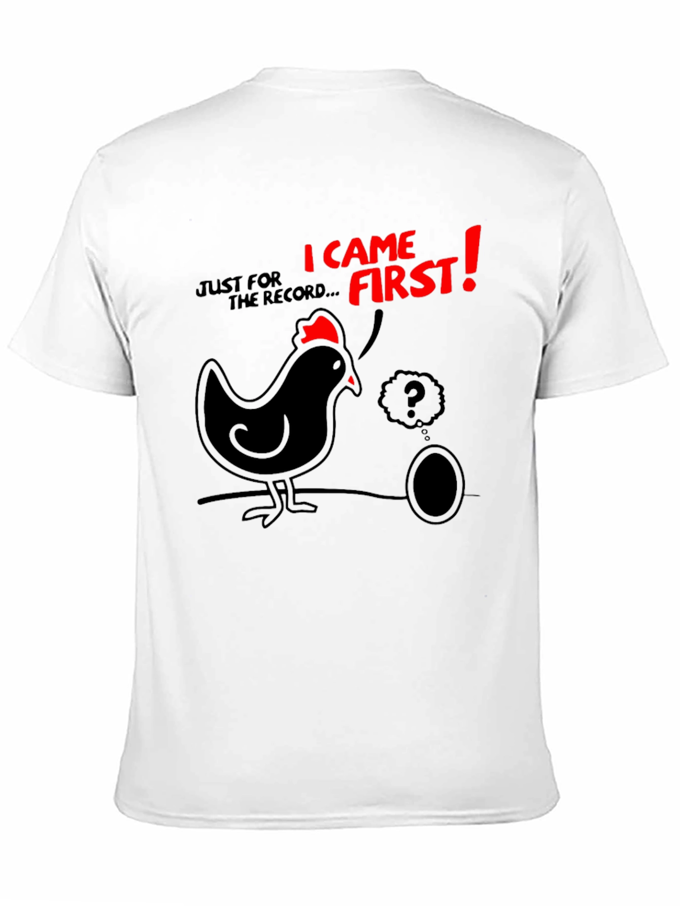 Chicken or Egg Mens Graphic Tee