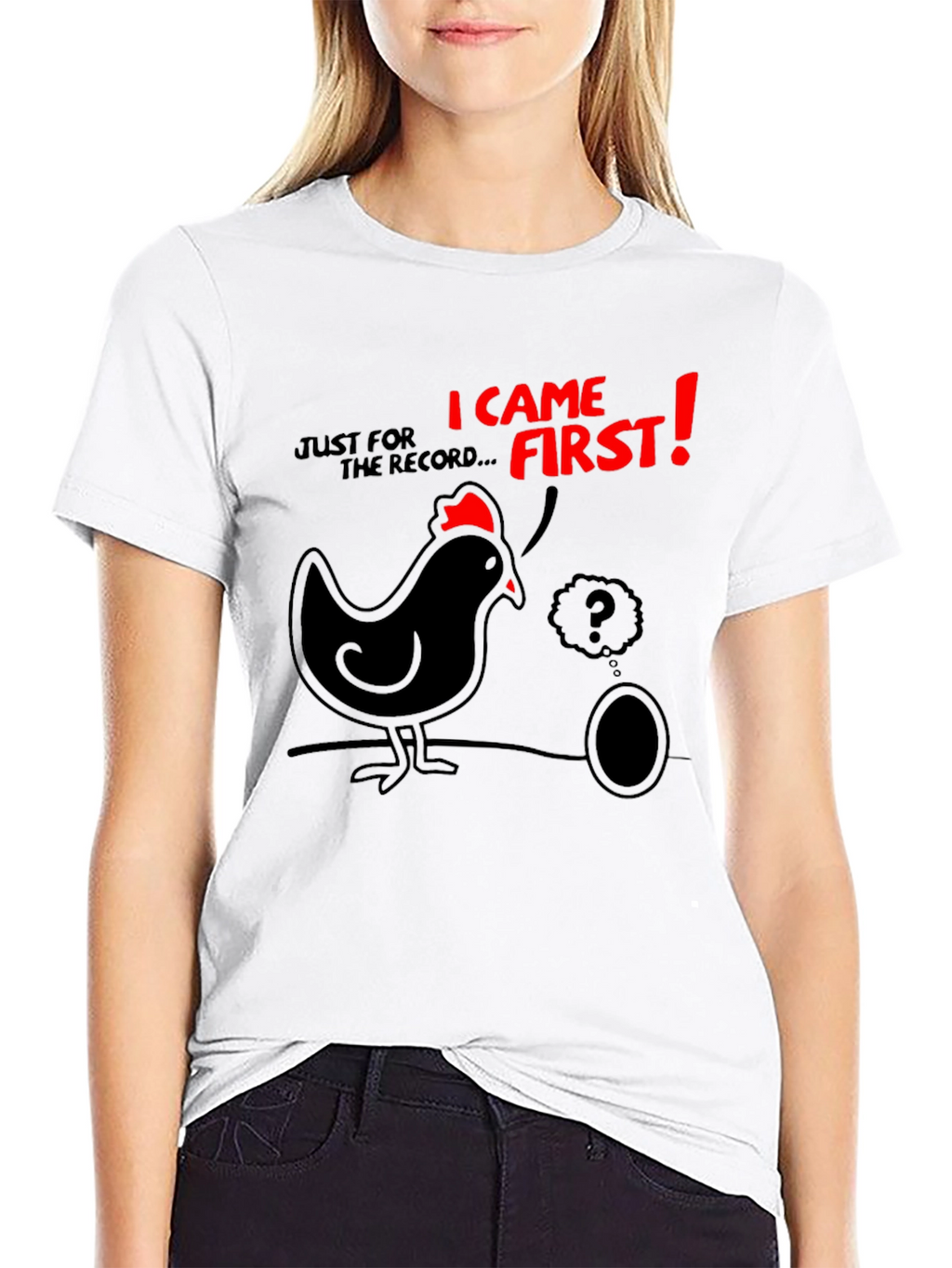 Chicken or Egg Mens Graphic Tee