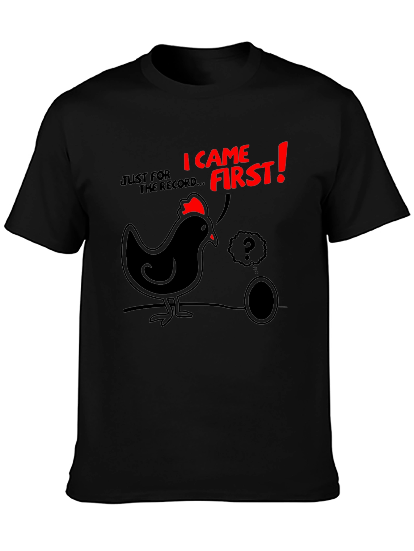 Chicken or Egg Mens Graphic Tee