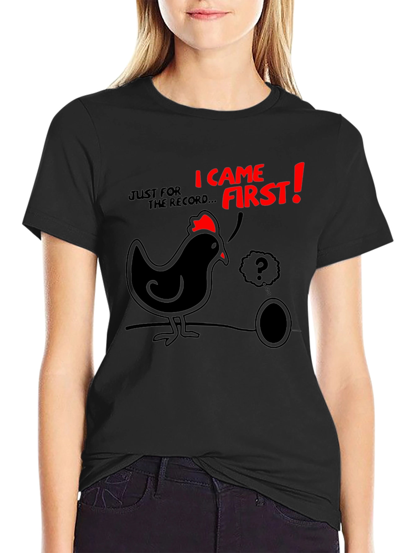 Chicken or Egg Mens Graphic Tee