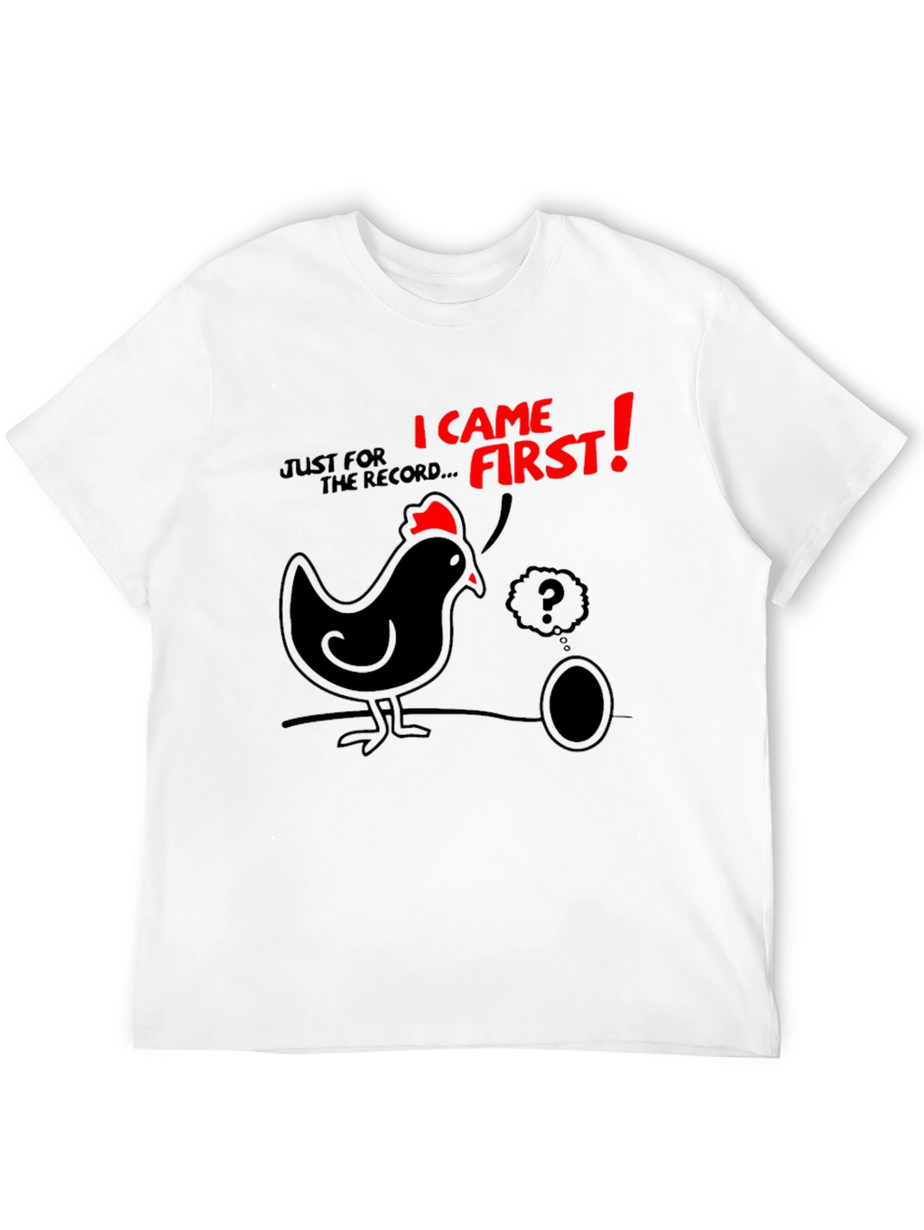 Chicken or Egg Mens Graphic Tee