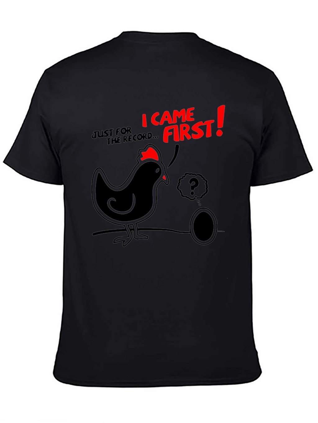 Chicken or Egg Mens Graphic Tee
