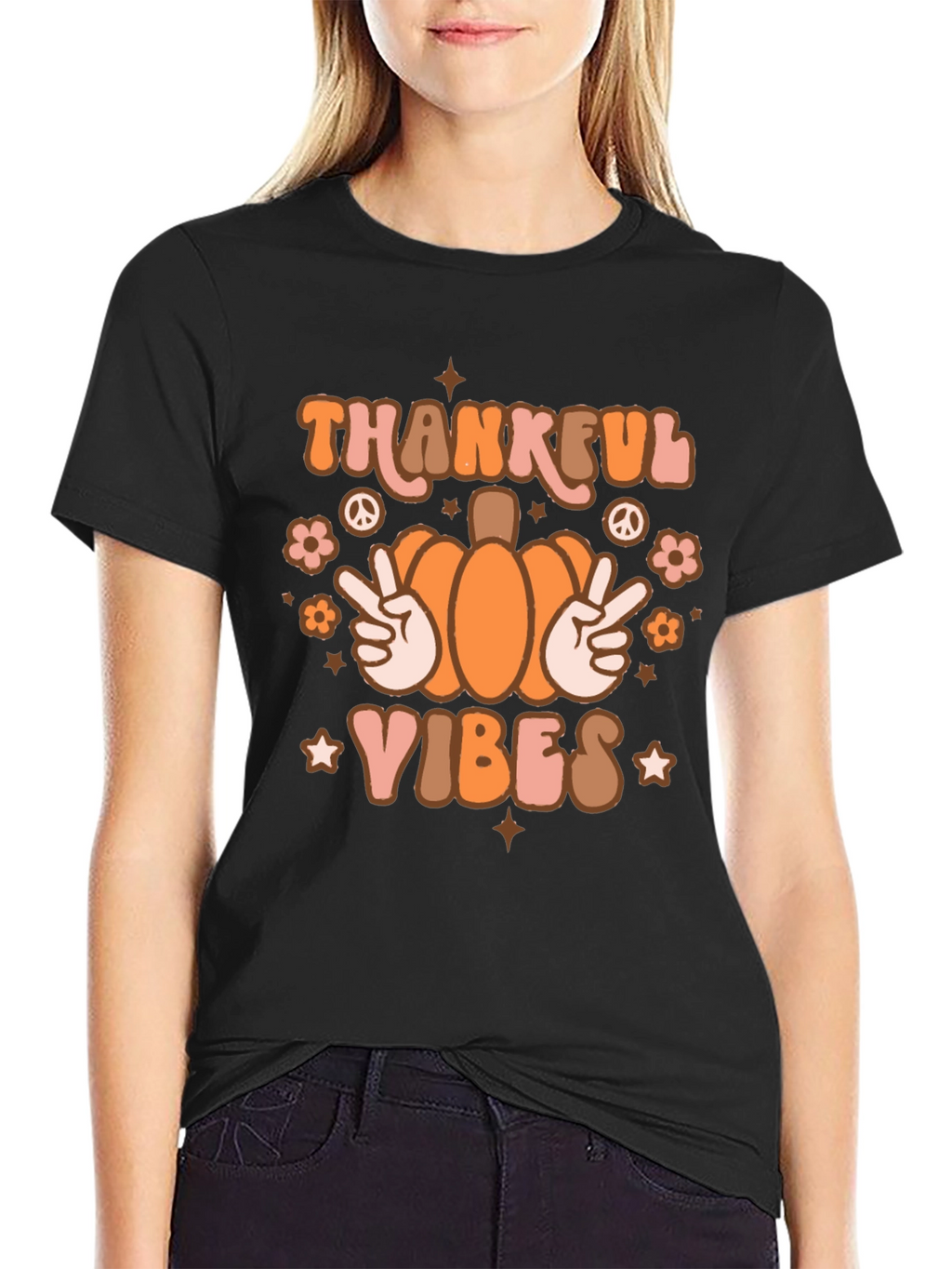 Thankful Vibes T-Shirt - Fall Thanksgiving Shirt