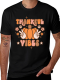 Thankful Vibes T-Shirt - Fall Thanksgiving Shirt