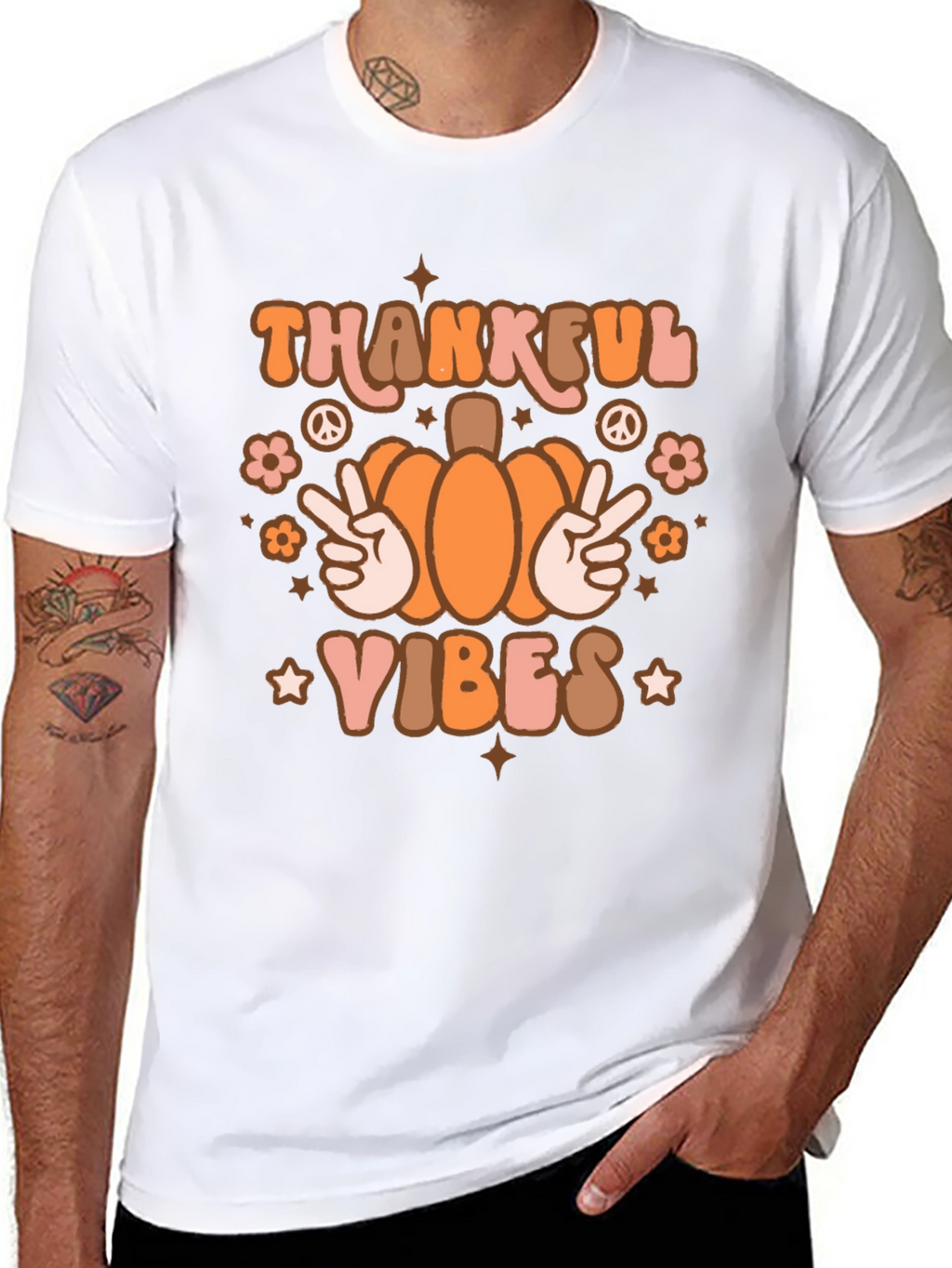 Thankful Vibes T-Shirt - Fall Thanksgiving Shirt