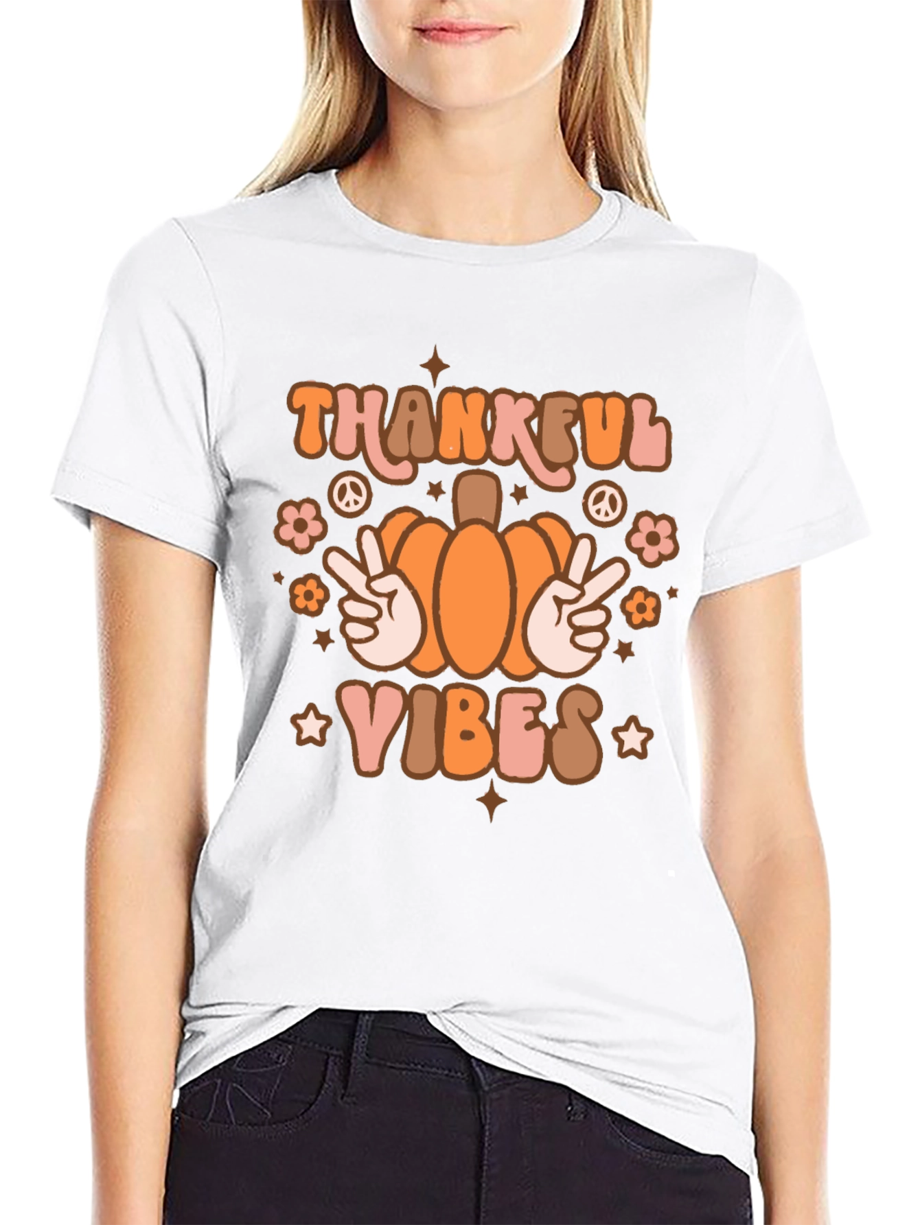 Thankful Vibes T-Shirt - Fall Thanksgiving Shirt
