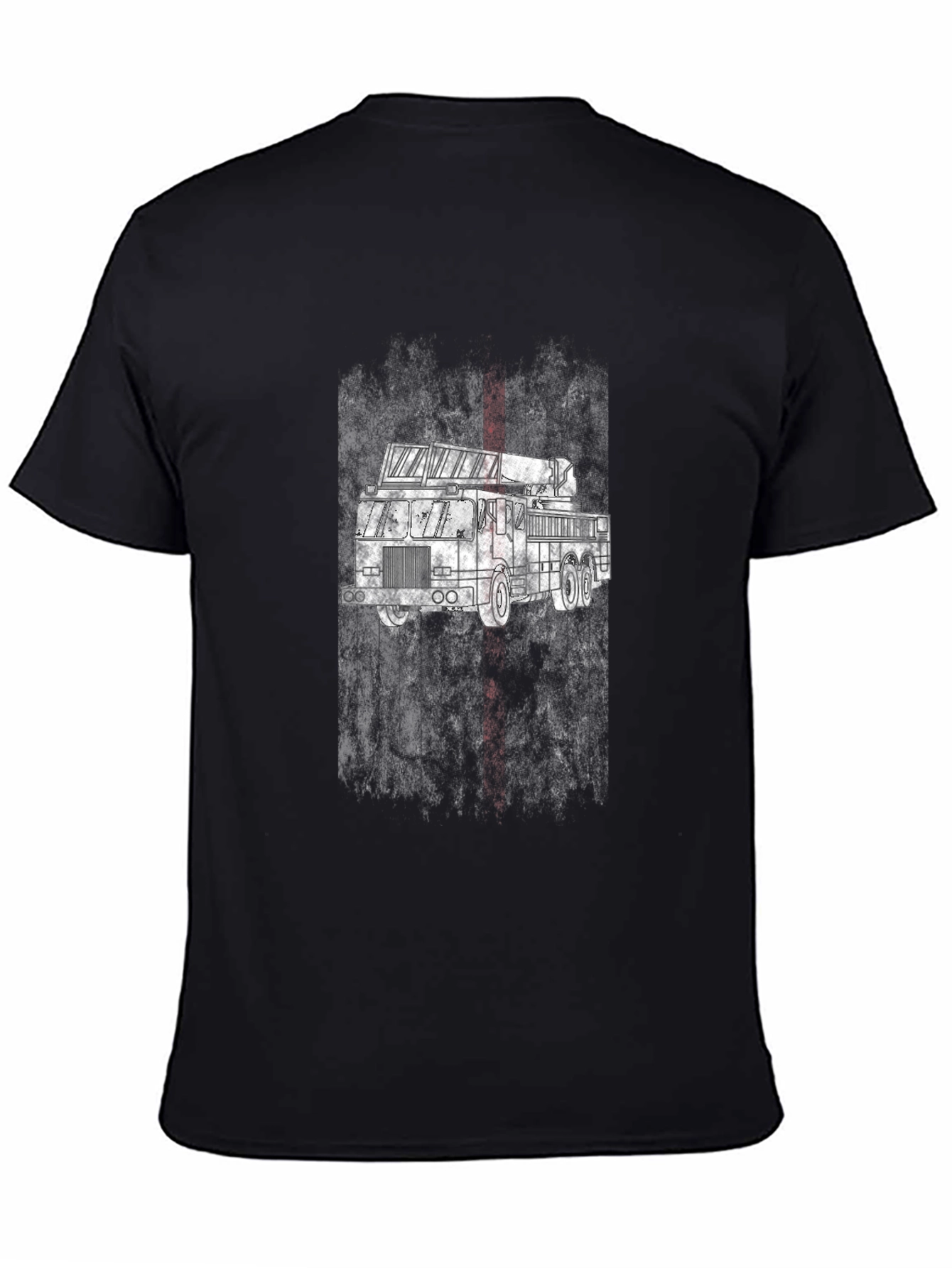 Fire Truck T-Shirt - Black