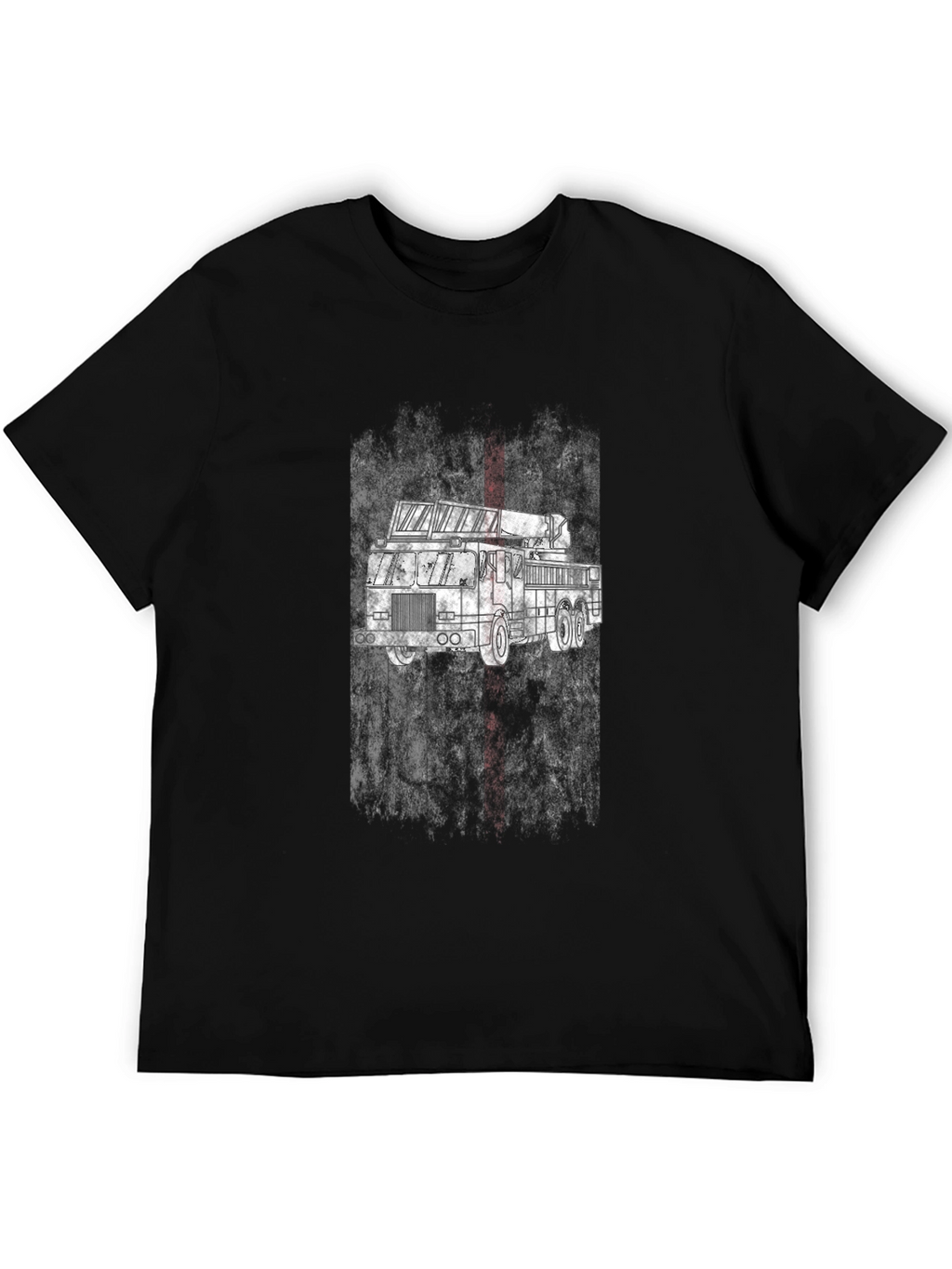 Fire Truck T-Shirt - Black