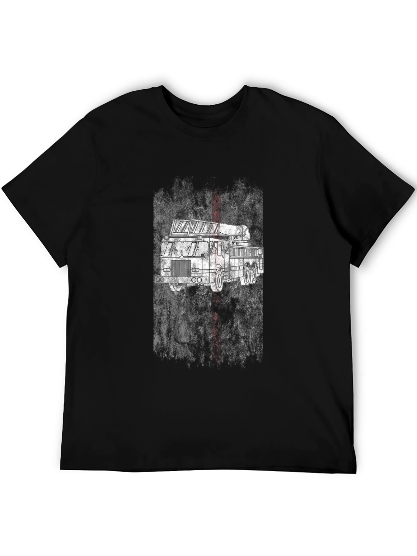 Fire Truck T-Shirt - Black