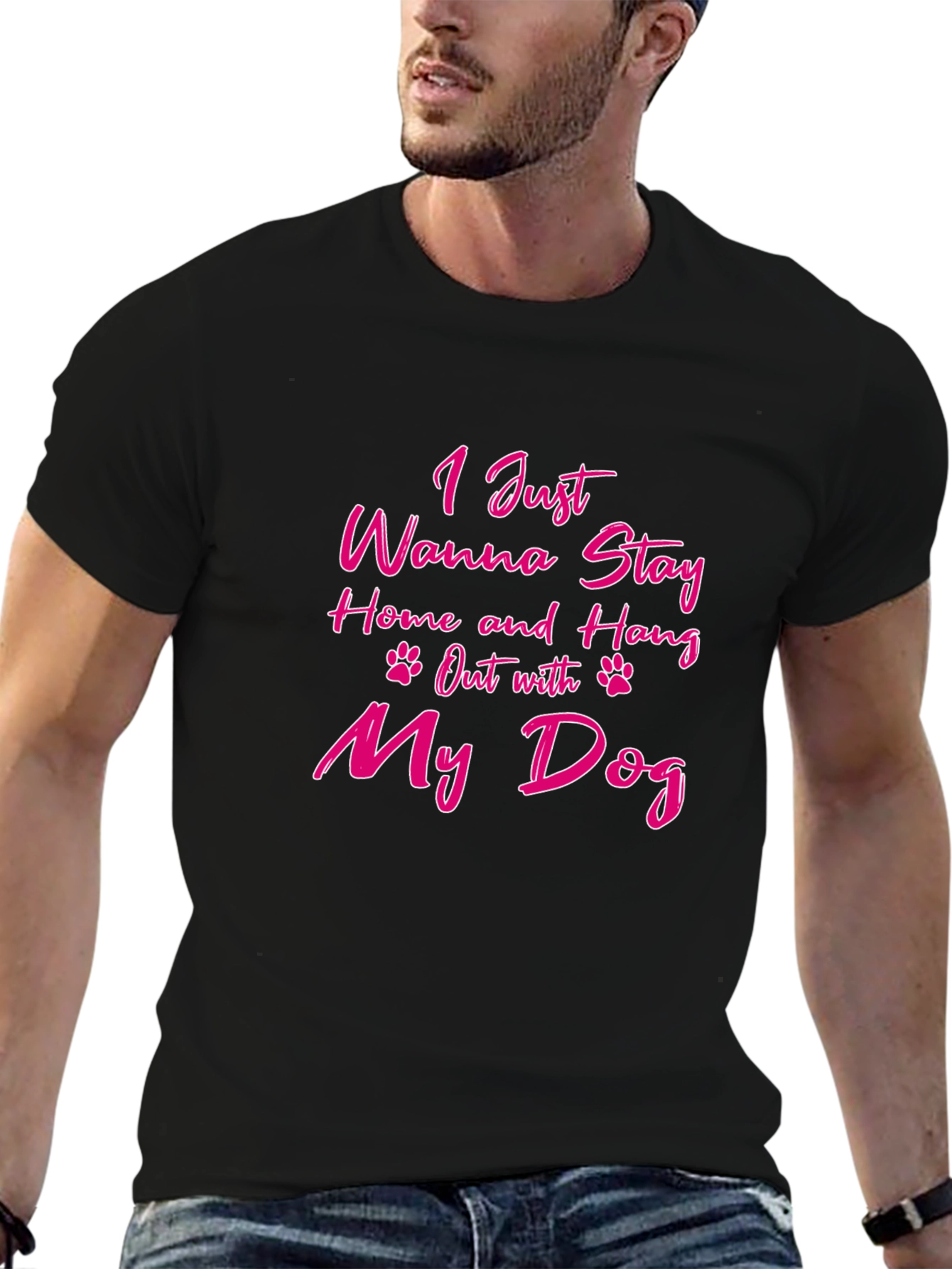 Stay Home & Hang Out With My Dog T-Shirt