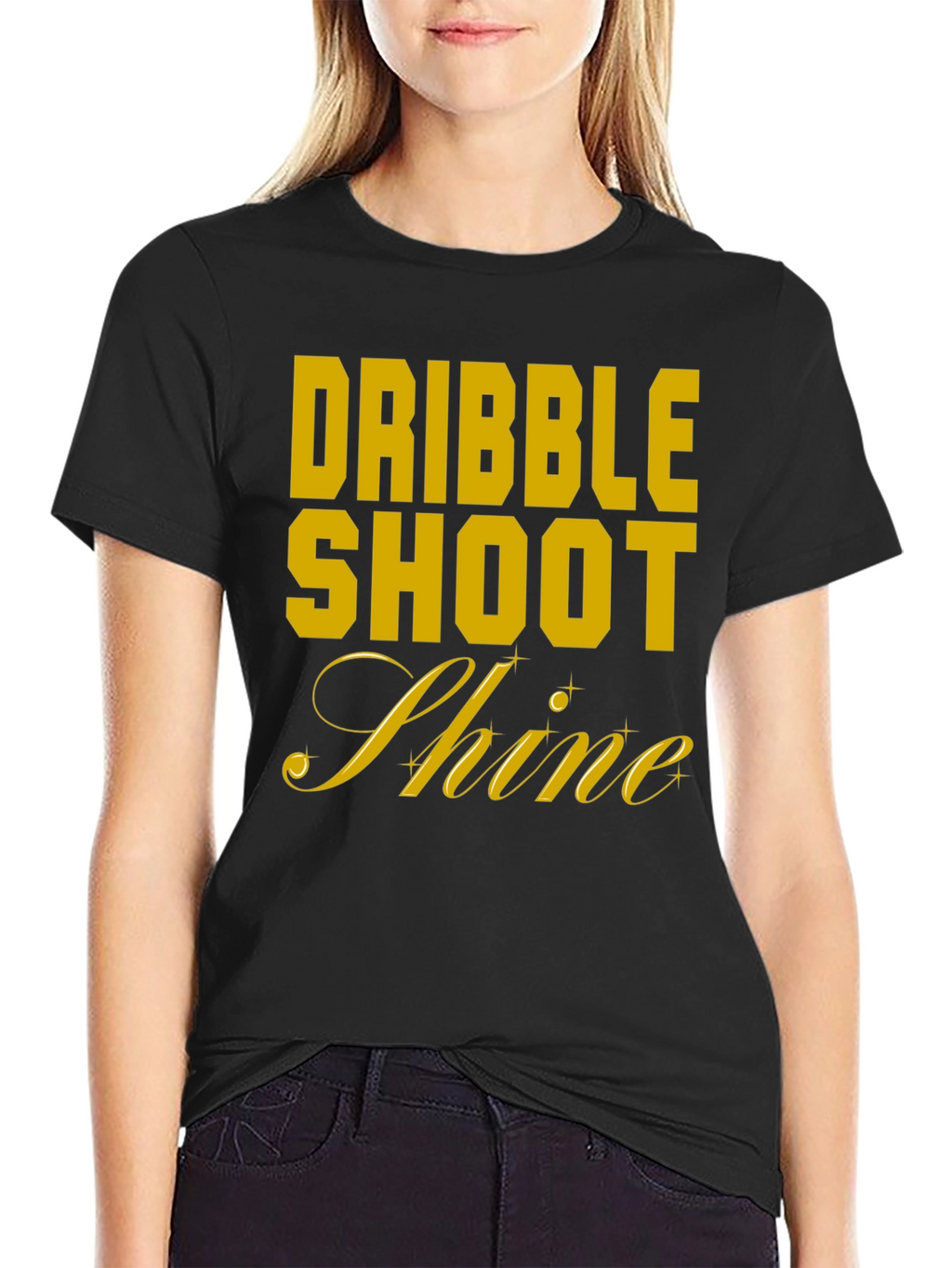 Dribble Shoot Shine Mens T-Shirt