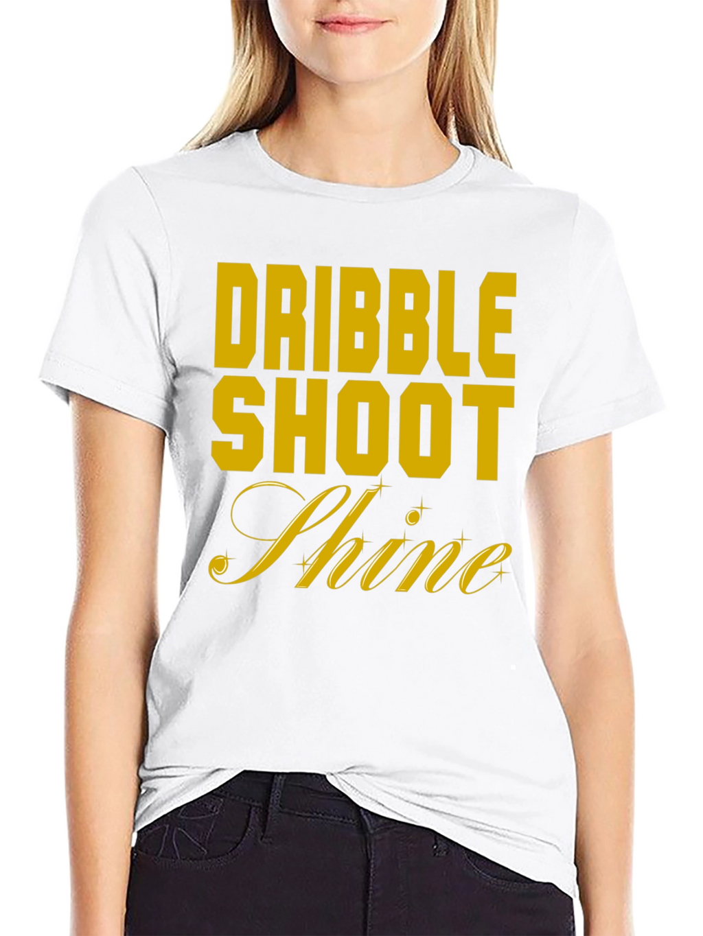 Dribble Shoot Shine Mens T-Shirt