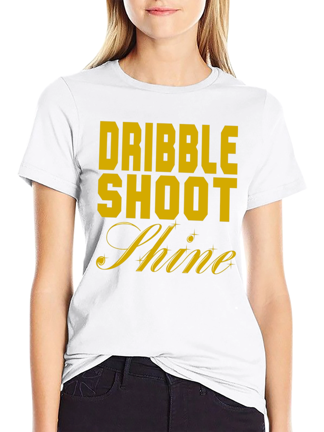 Dribble Shoot Shine Mens T-Shirt