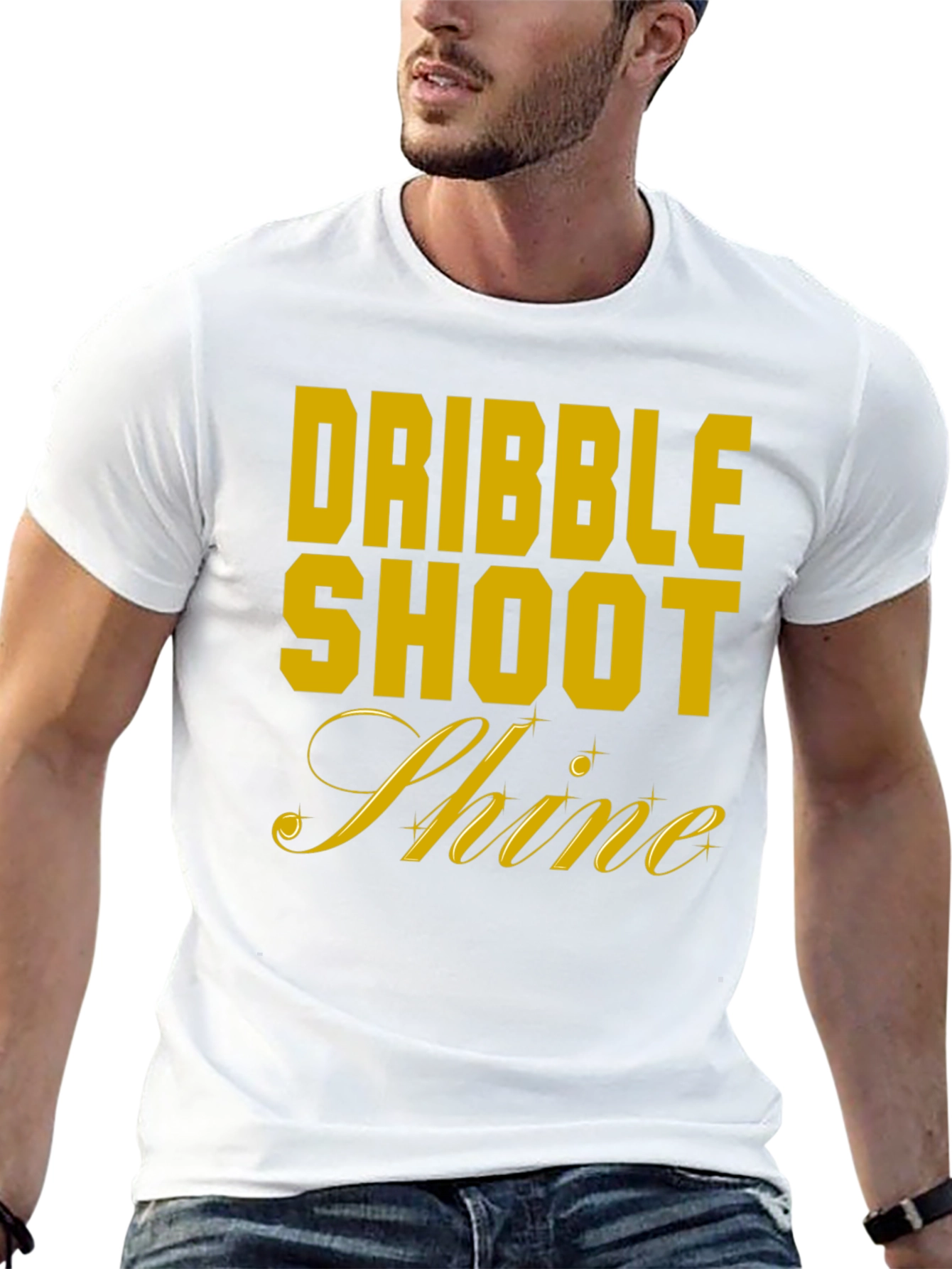 Dribble Shoot Shine Mens T-Shirt