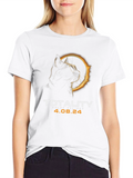 Total Solar Eclipse Cat T-Shirt - April 8 2024