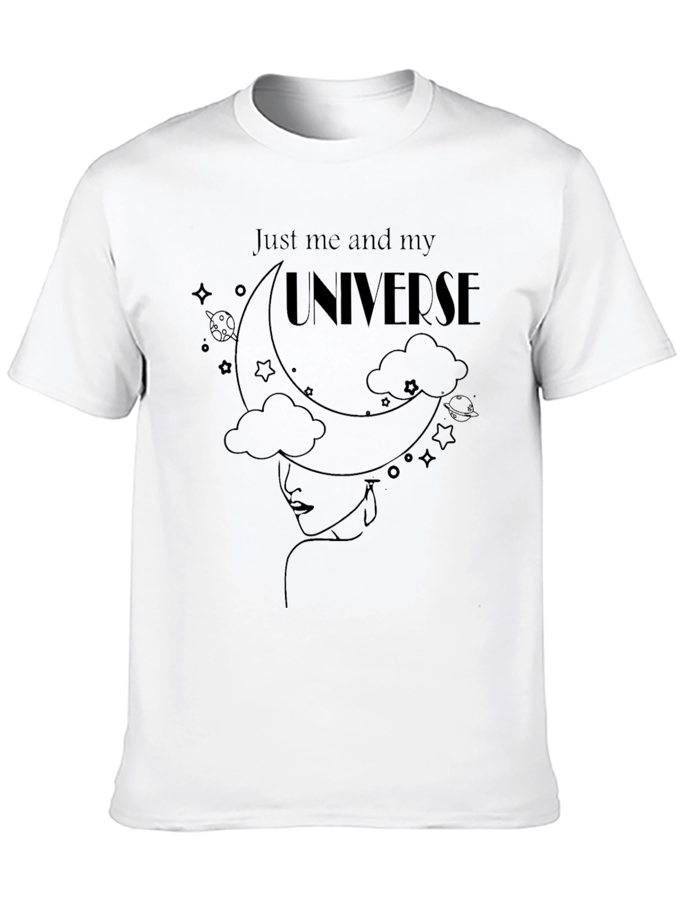 Universe Graphic Print T-Shirt - Unique Design