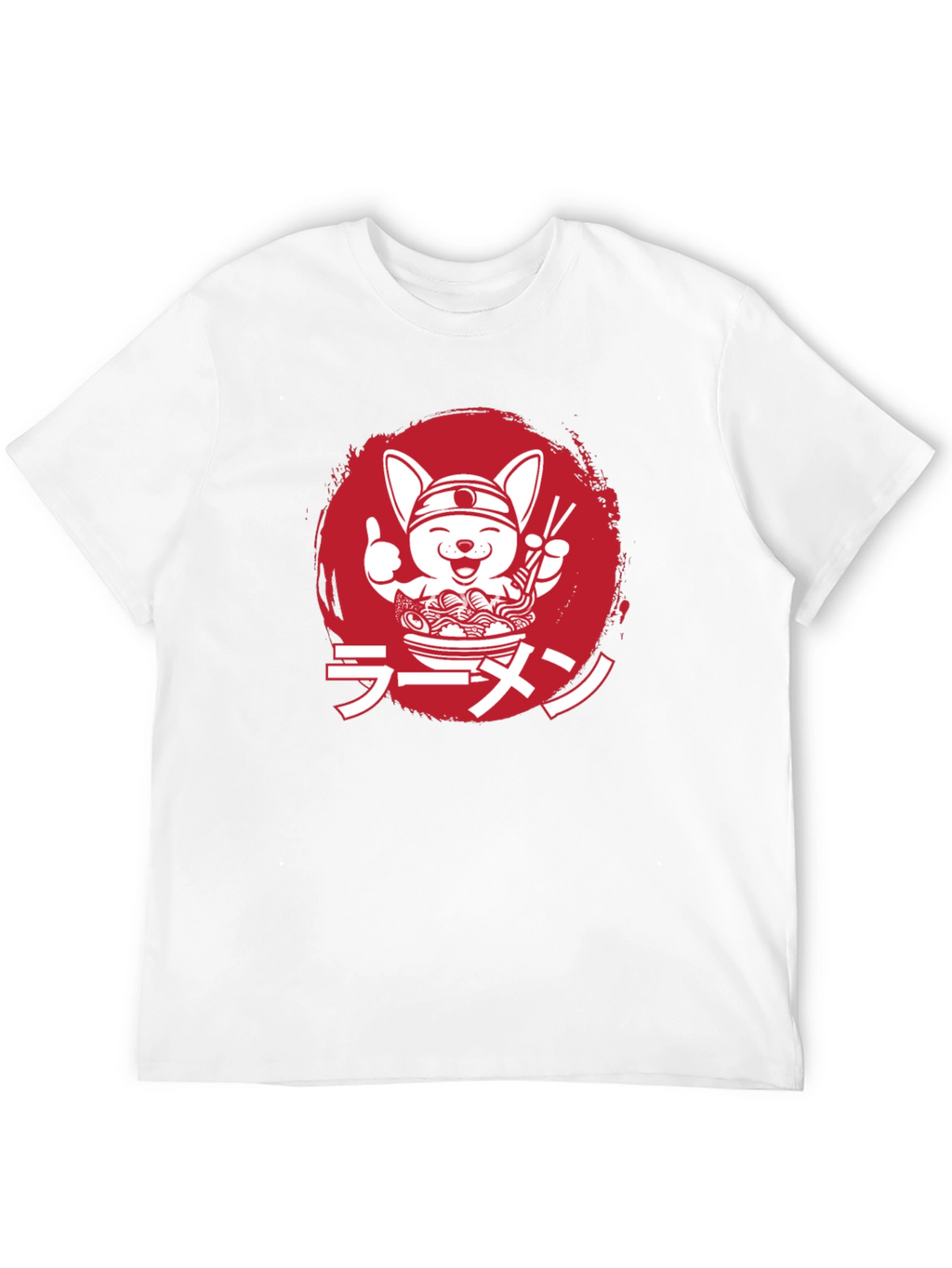 Ramen Dog Graphic Tee - Black Unisex T-Shirt