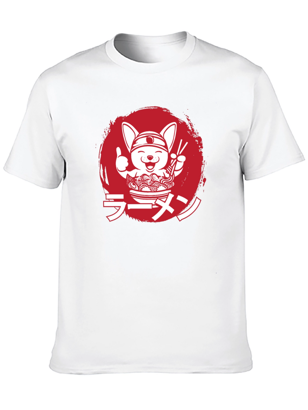 Ramen Dog Graphic Tee - Black Unisex T-Shirt