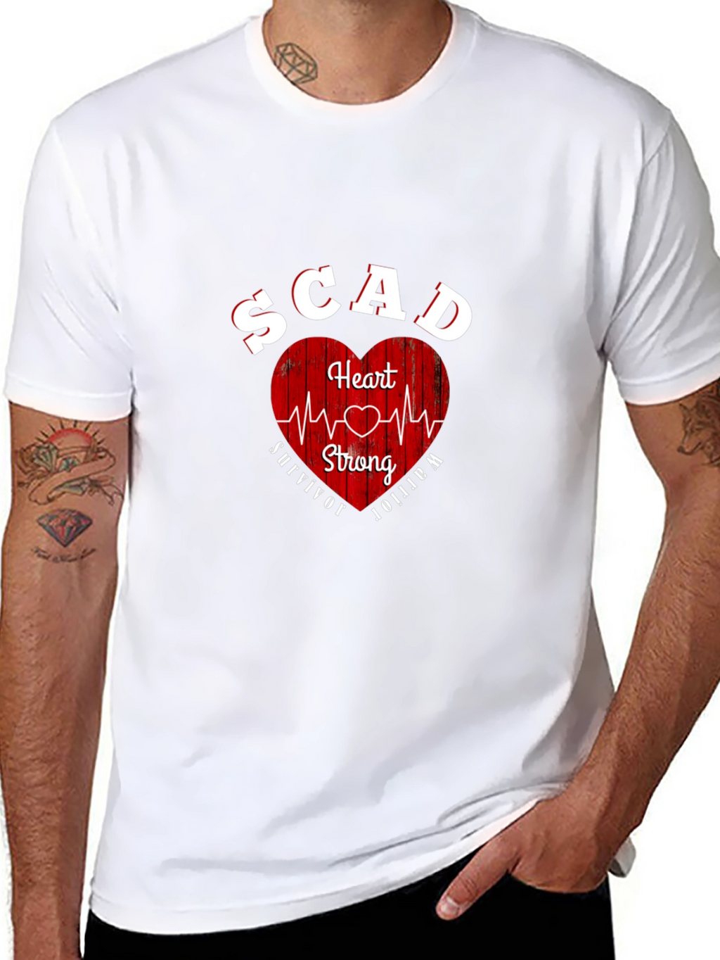 SCAD Heart Strong Survivor Warrior T-Shirt