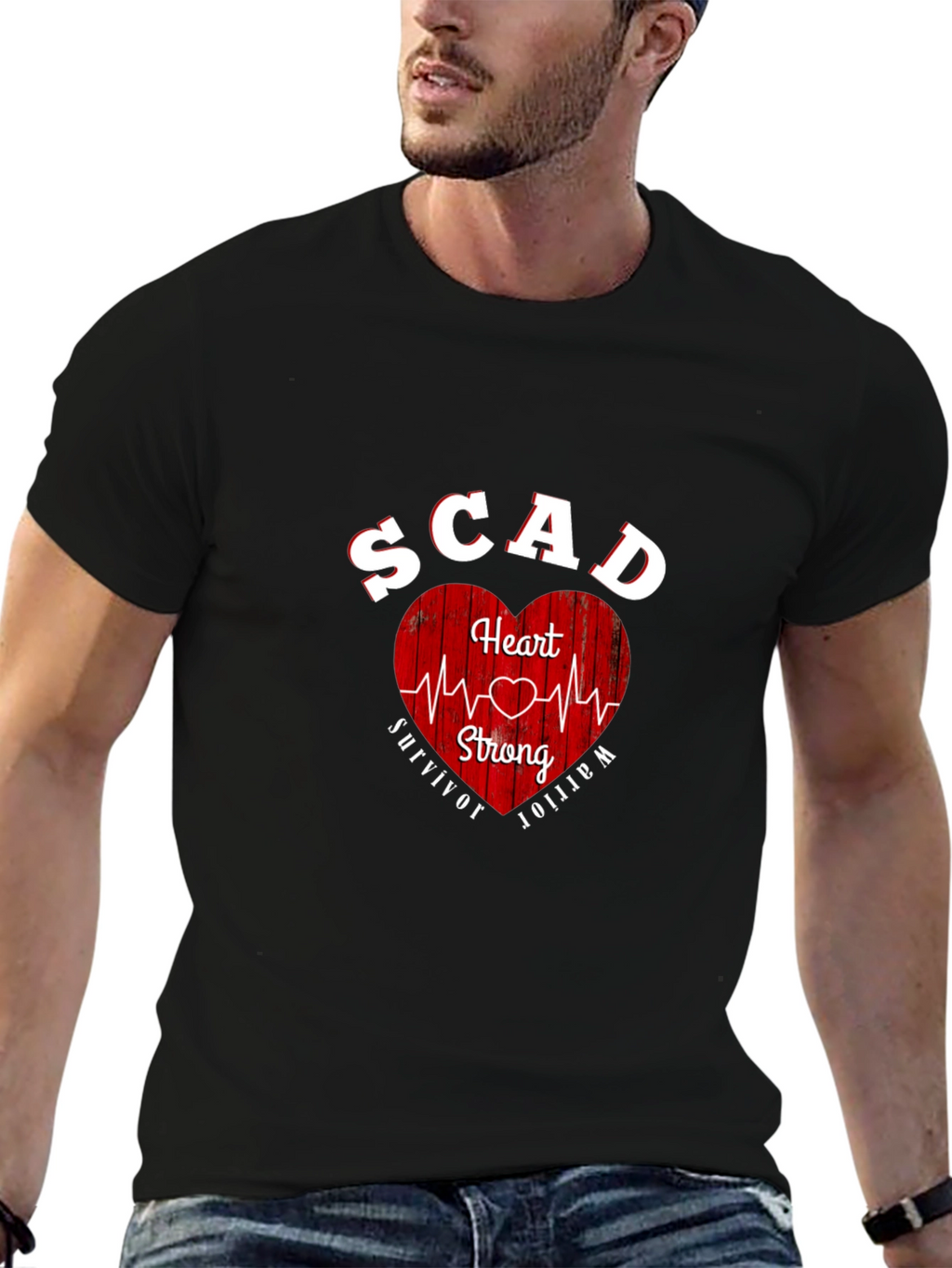 SCAD Heart Strong Survivor Warrior T-Shirt