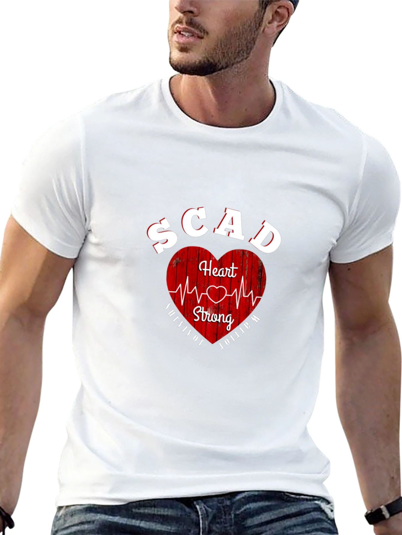 SCAD Heart Strong Survivor Warrior T-Shirt