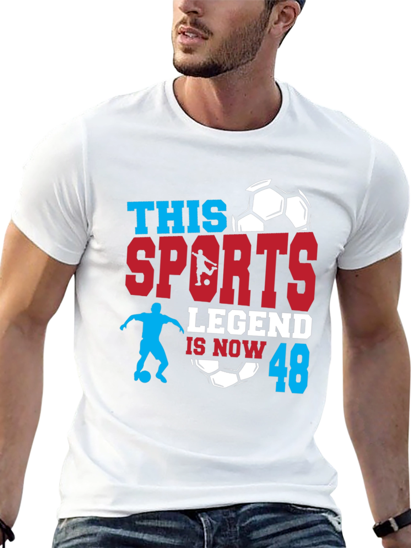 Sports Legend 48 T-Shirt: Soccer Birthday Gift