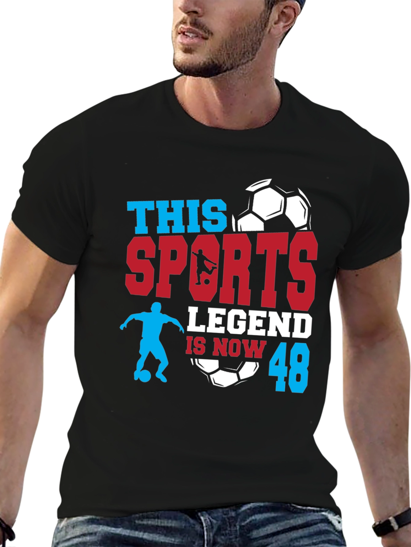 Sports Legend 48 T-Shirt: Soccer Birthday Gift