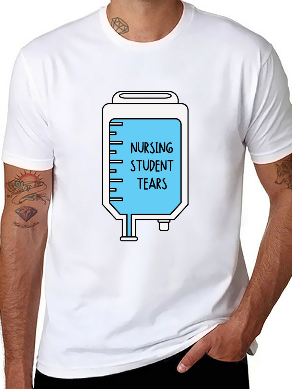 Nursing Student Tears Graphic T-Shirt