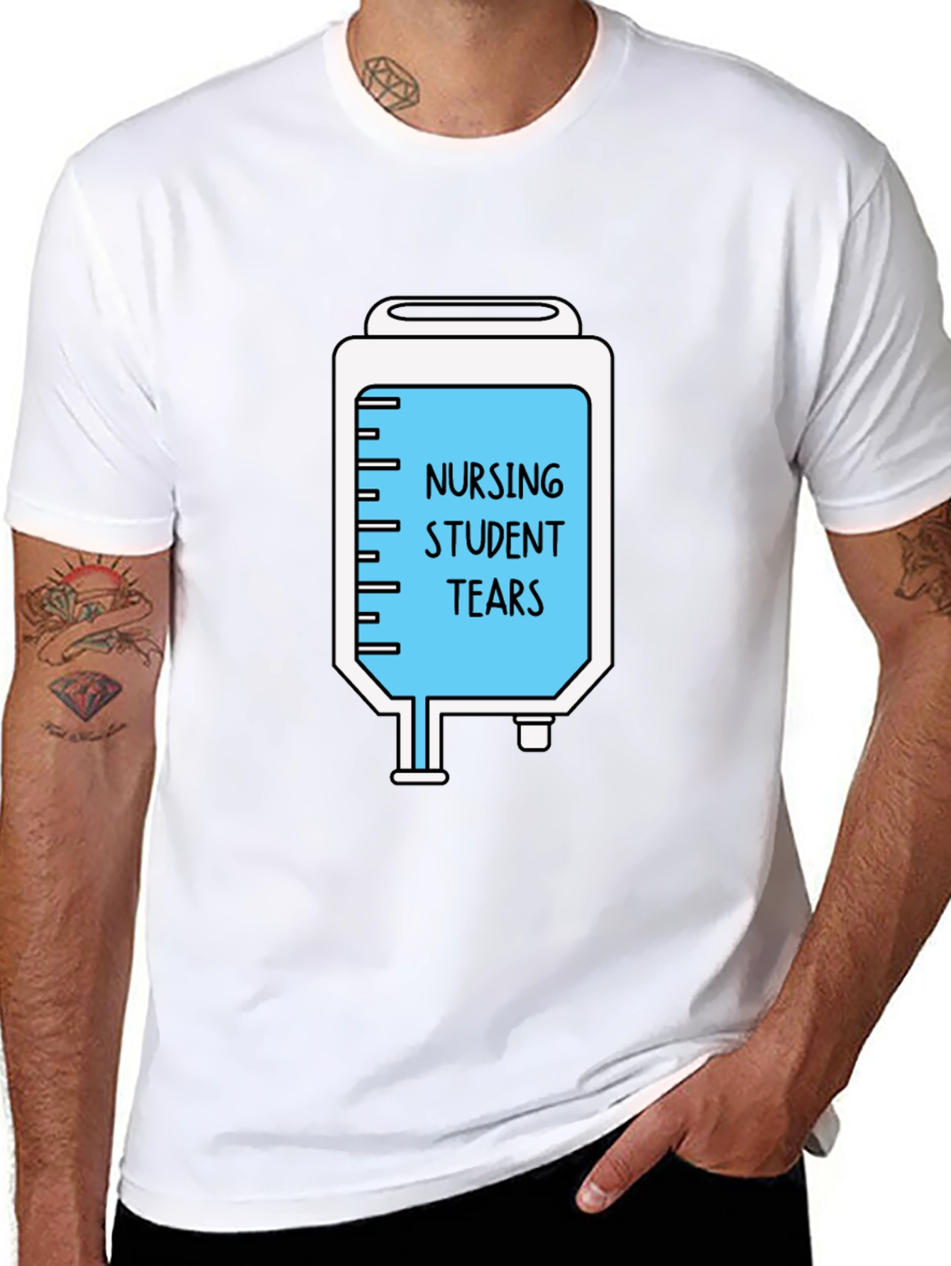 Nursing Student Tears Graphic T-Shirt