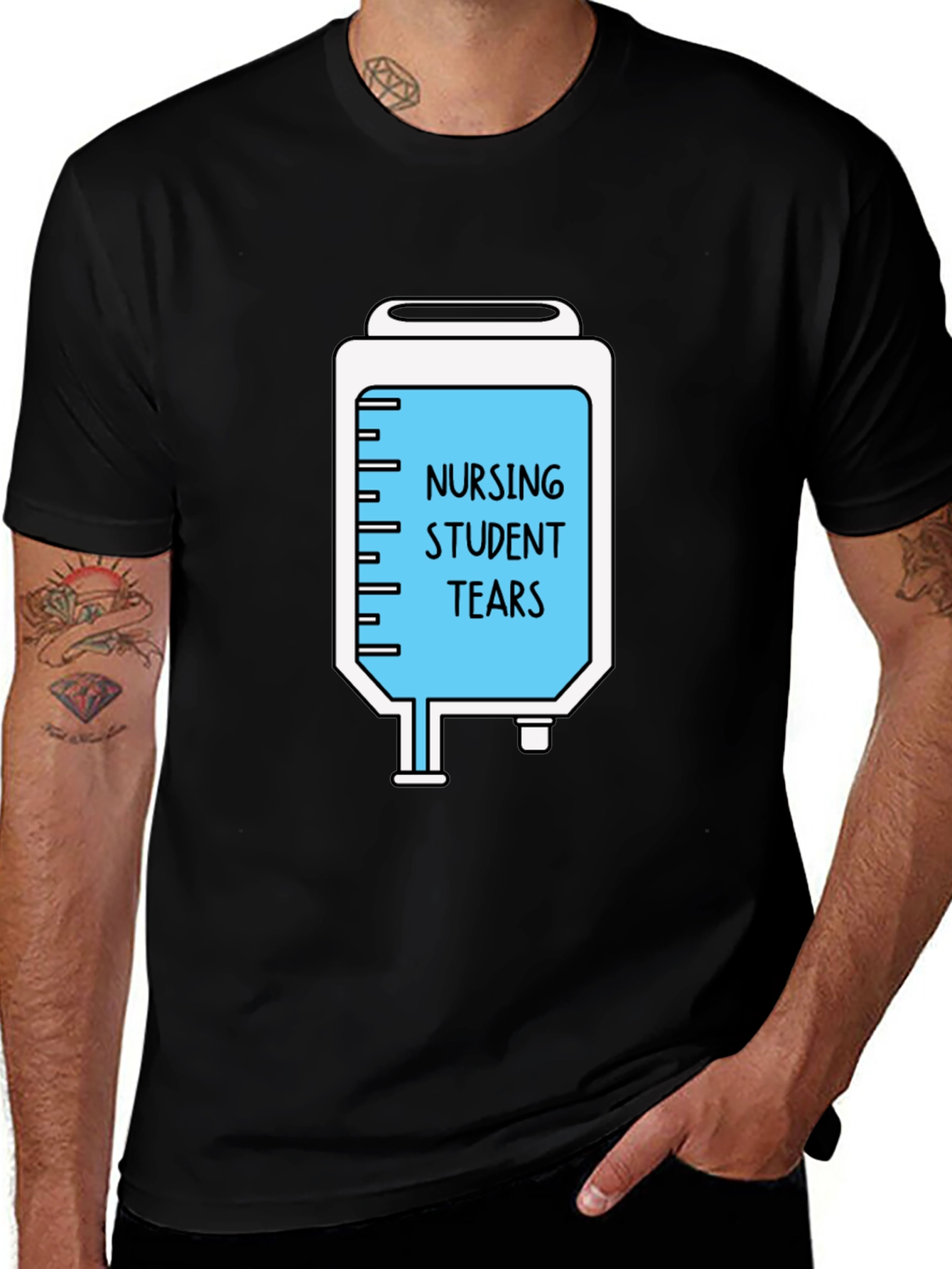 Nursing Student Tears Graphic T-Shirt