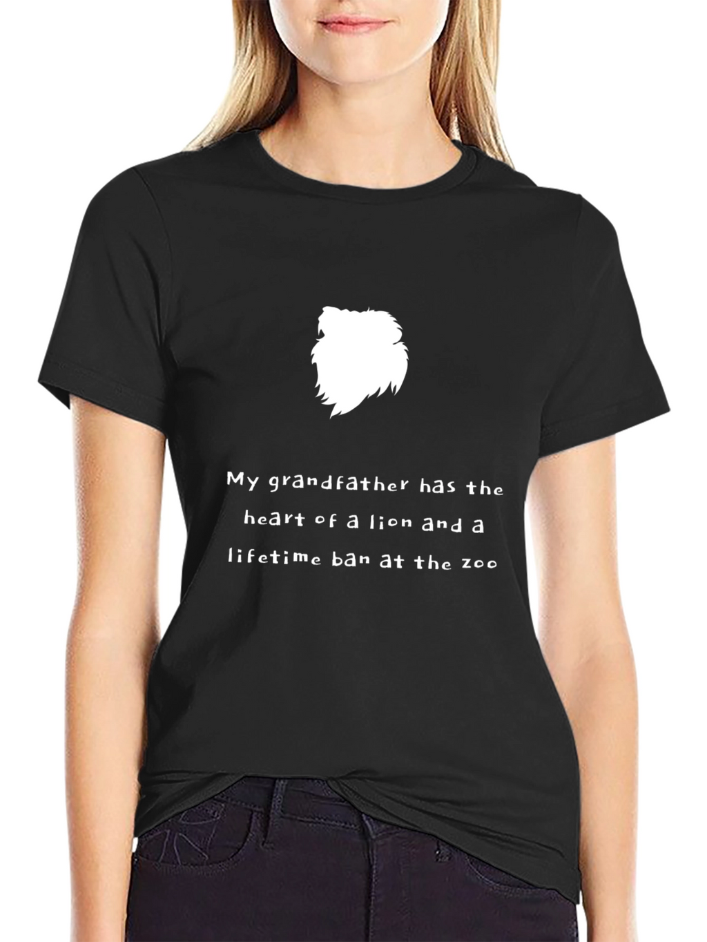 Lion Heart Grandfather Tee - Funny Zoo Ban Shirt