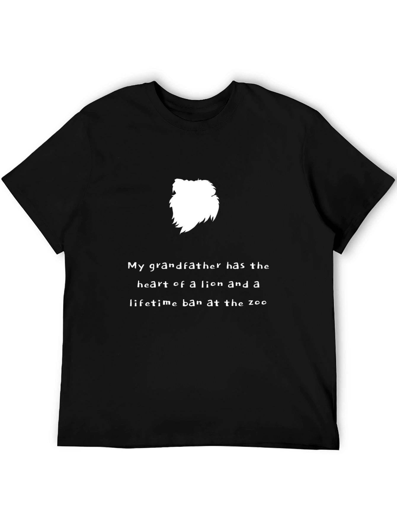 Lion Heart Grandfather Tee - Funny Zoo Ban Shirt