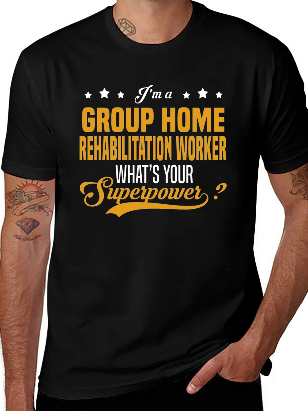 Group Home Rehab Worker Superpower T-Shirt