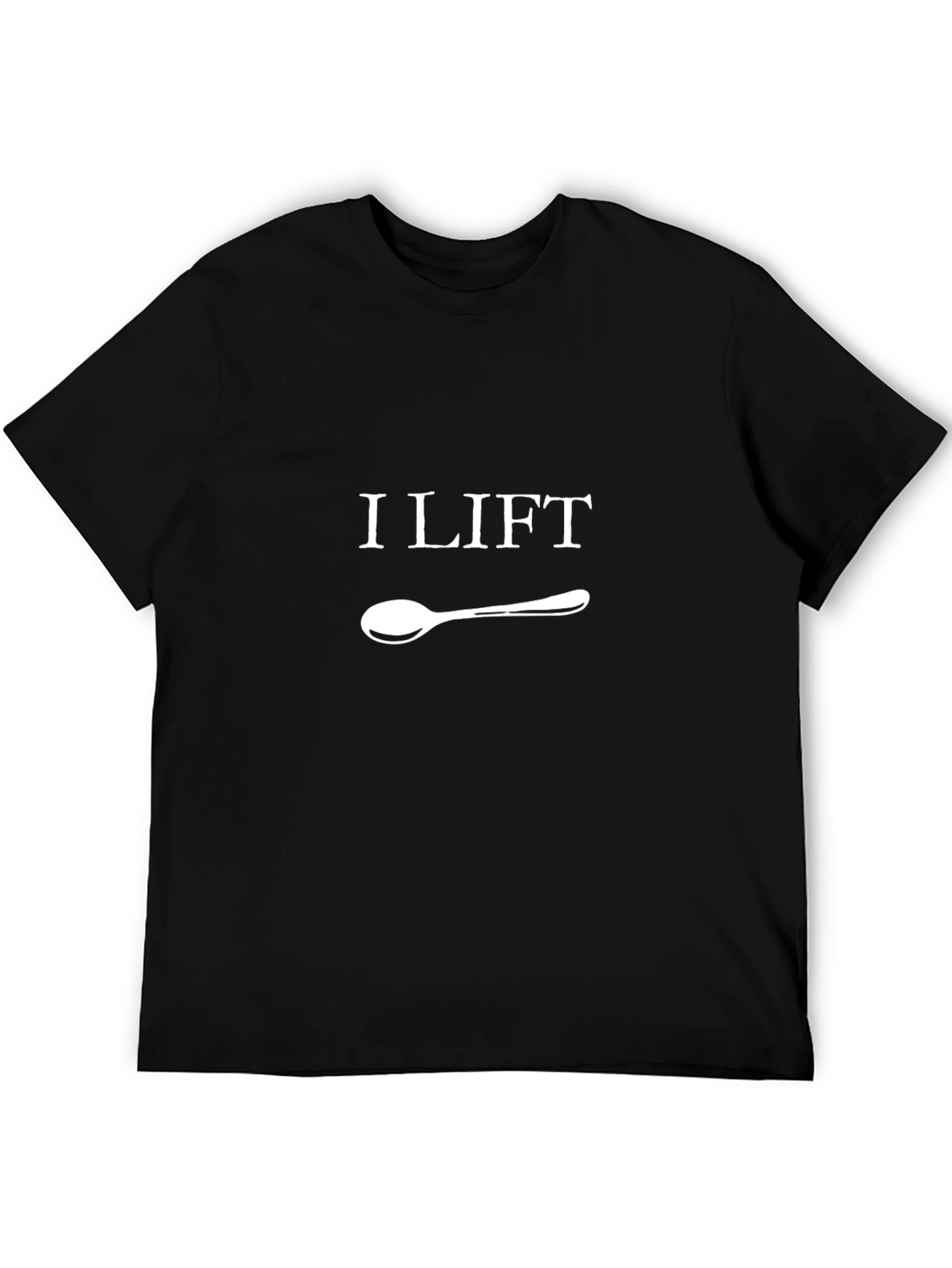 I Lift Spoon T-Shirt - Funny Foodie Tee