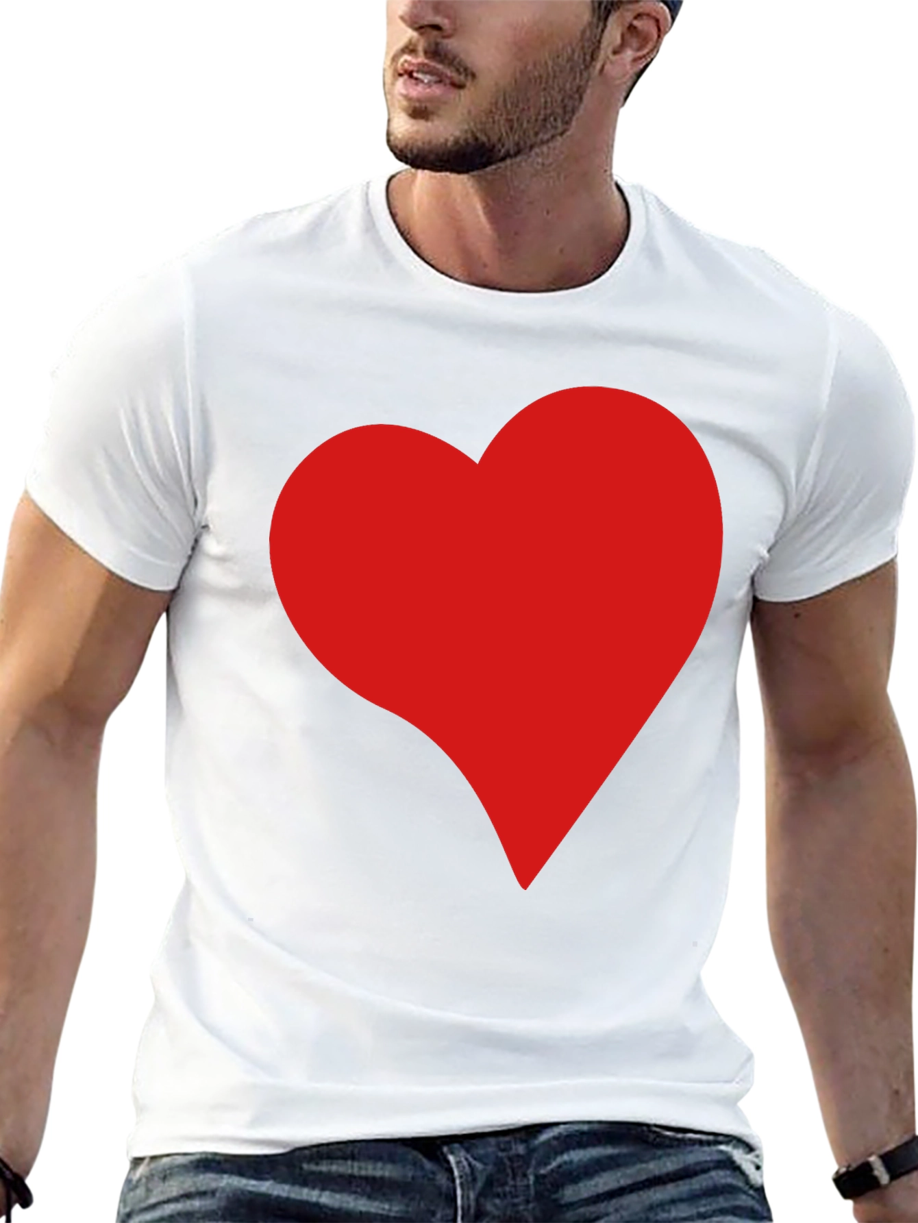 Heart Graphic Black T-Shirt - Modern Love