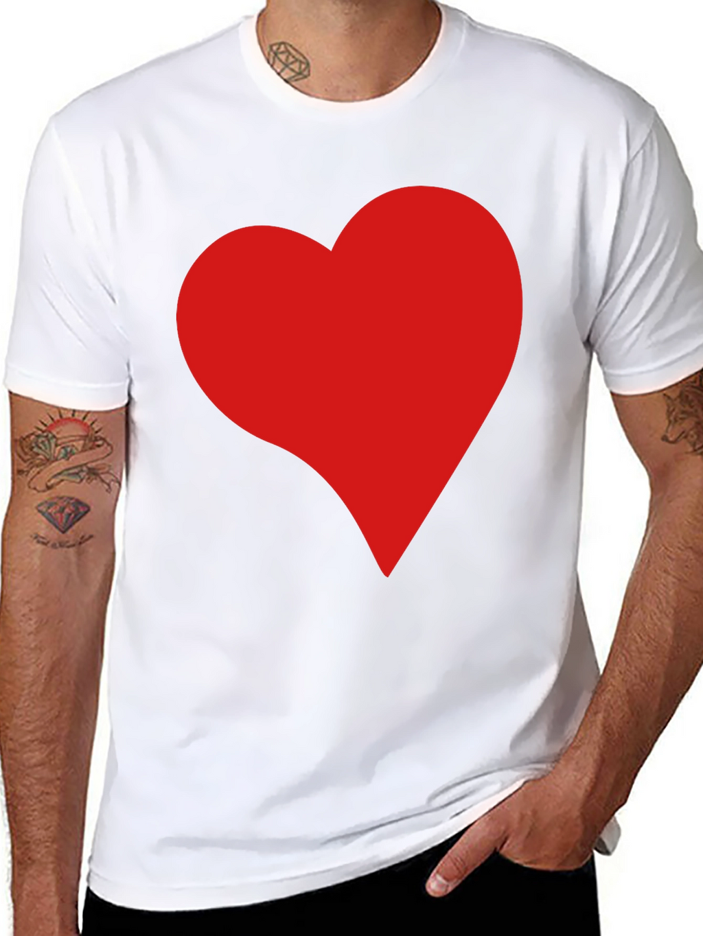 Heart Graphic Black T-Shirt - Modern Love