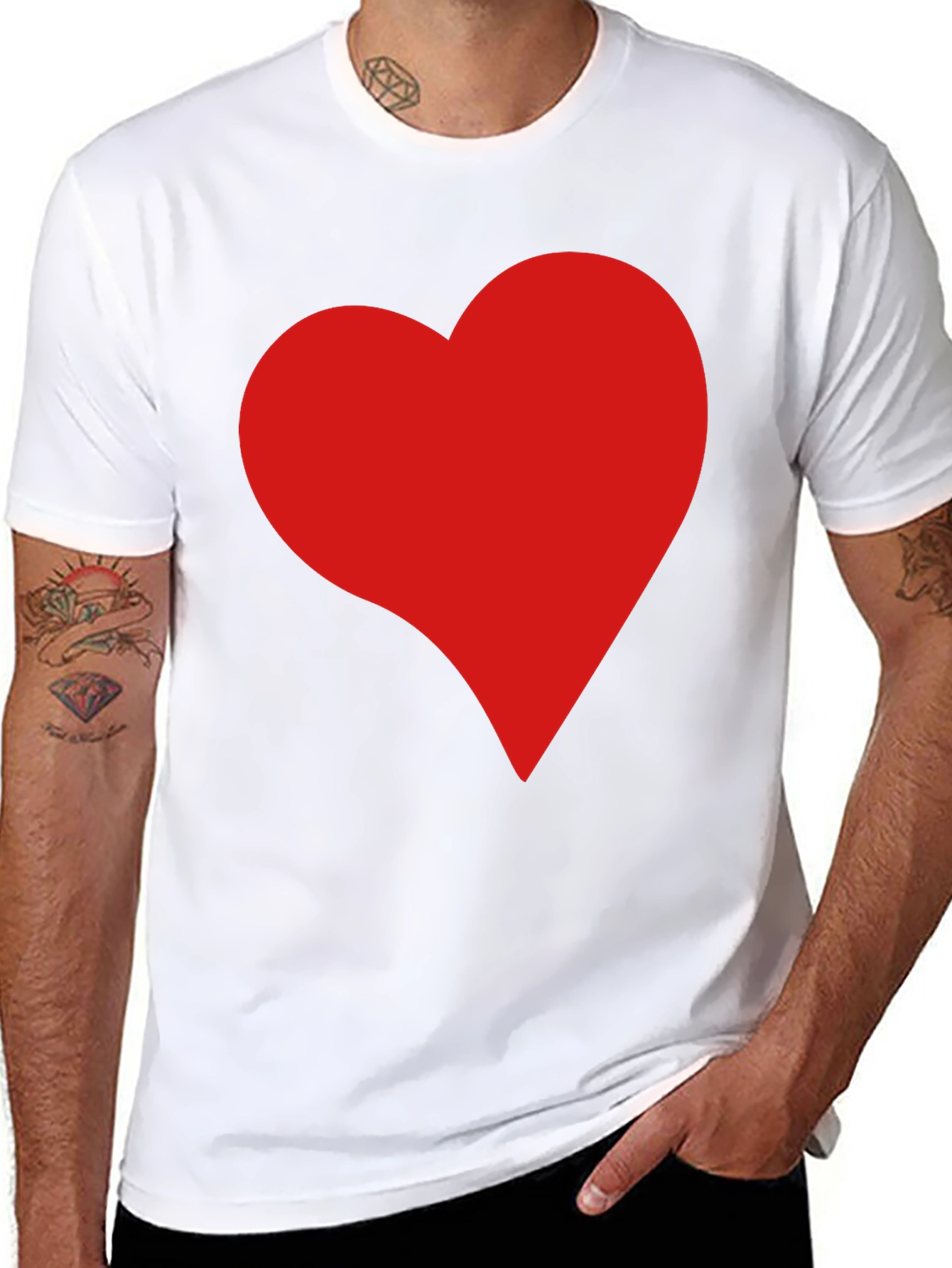 Heart Graphic Black T-Shirt - Modern Love