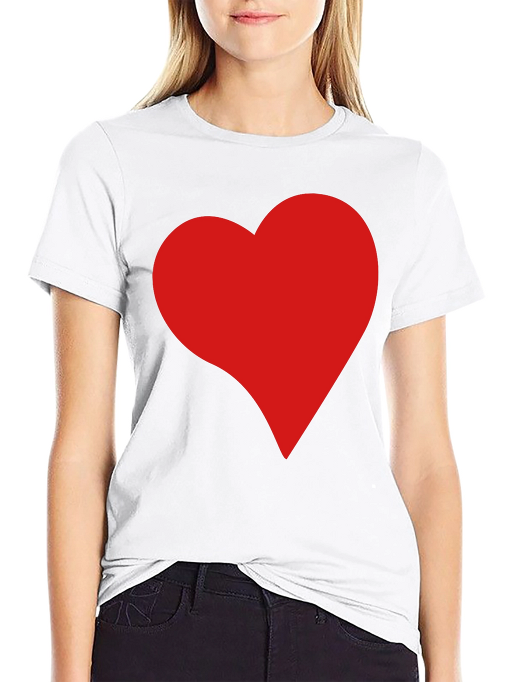 Heart Graphic Black T-Shirt - Modern Love