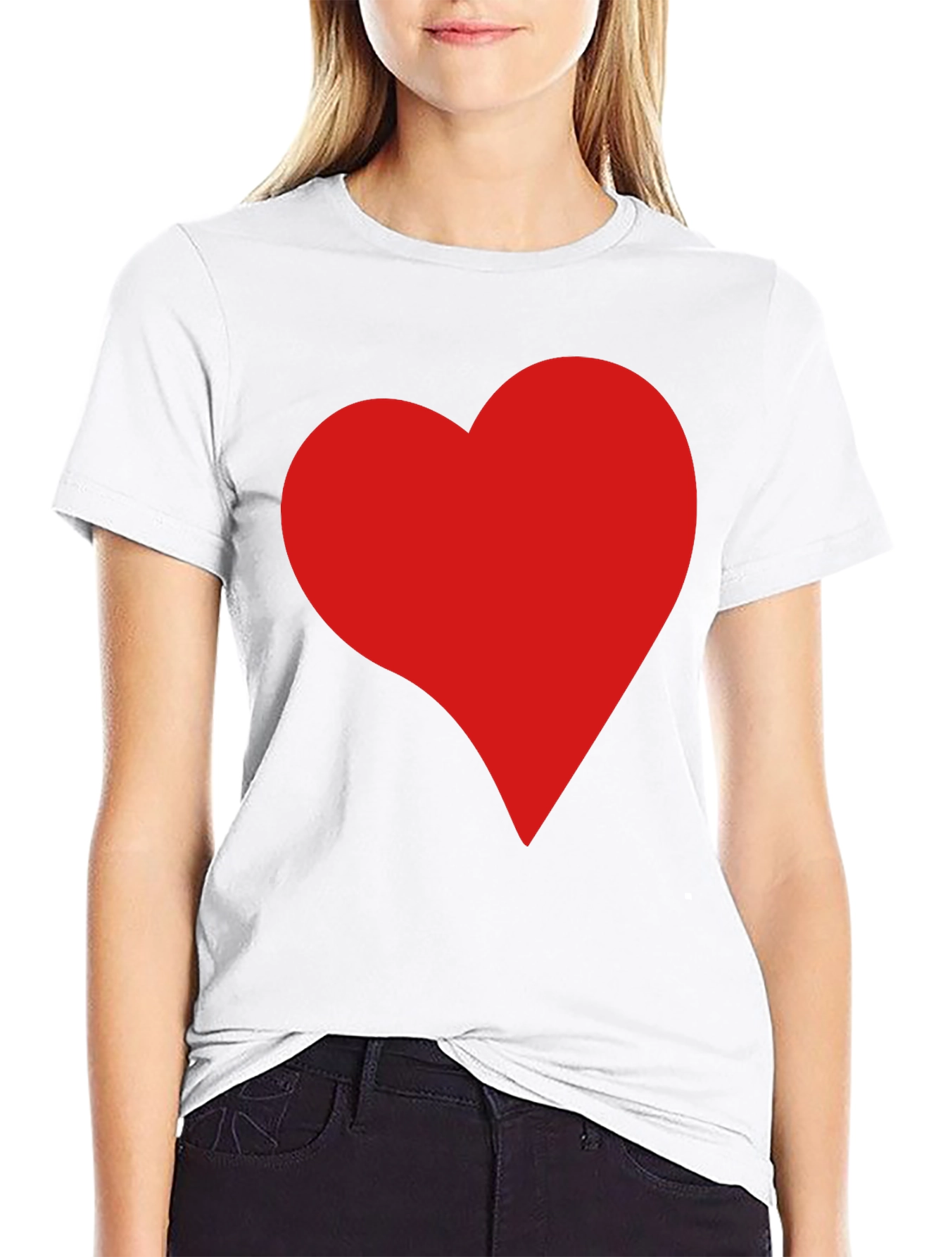 Heart Graphic Black T-Shirt - Modern Love