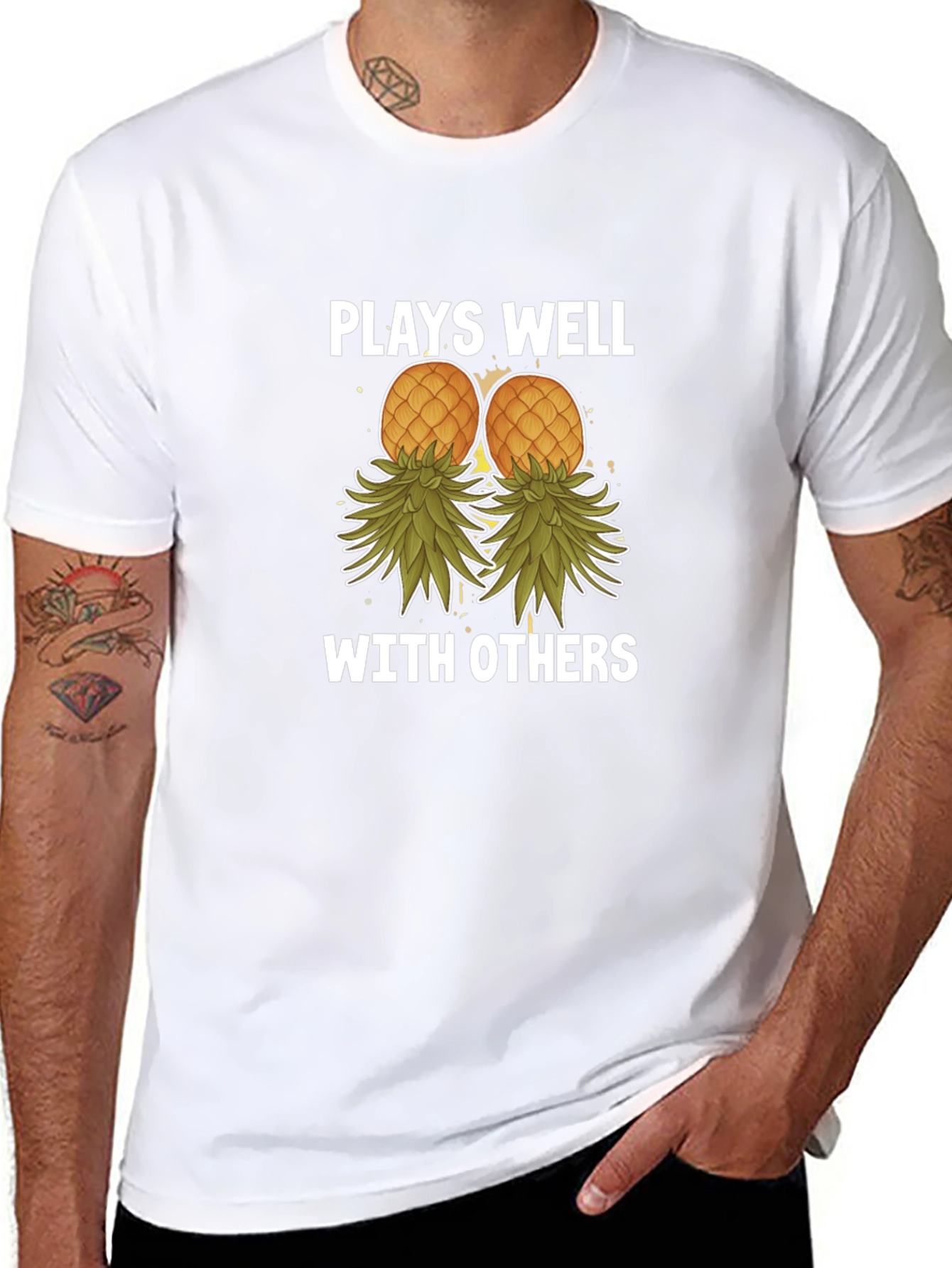 Plays Well with Others Pineapple T-Shirt