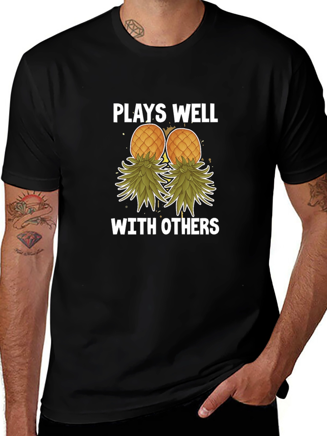 Plays Well with Others Pineapple T-Shirt